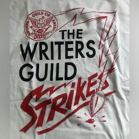 Vintage Writers Guild Strike L/S T Shirt - Picture 3 of 5